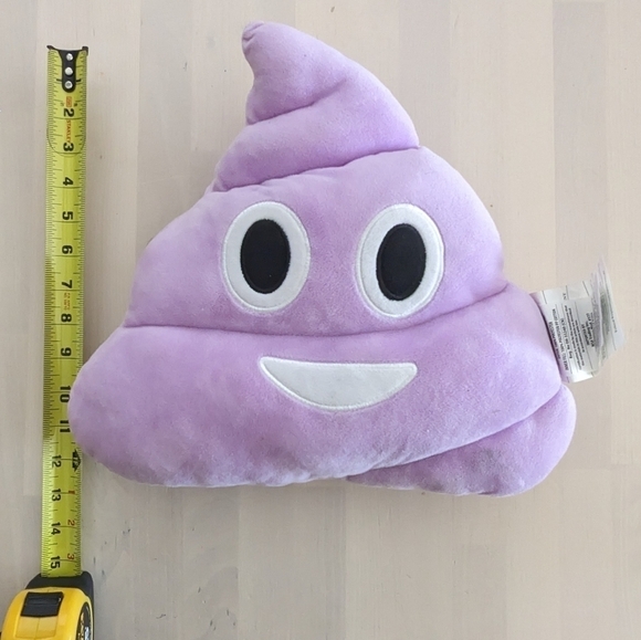 Purple Poop Emoji Pillow - Picture 1 of 2